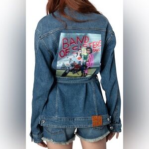 Zadig & Voltaire Kiome Denim Eco Boss Jacket Size XS